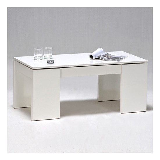 Table basse NEWTON 100x50cm / Blanc