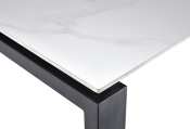 Table CLEO 180 CM rectangulaire pierre véritable blanc marbré