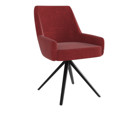Chaise FRISCO Assise Pivotante rouge
