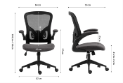 Chaise de bureau RICO noir