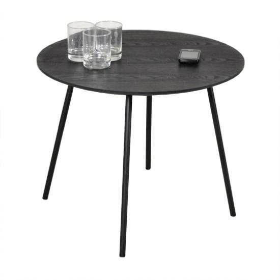 Table basse LYRA diamètre 55cm / Chêne Noir