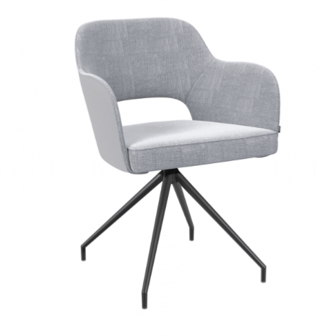 Chaise CHICAGO Assise Pivotante gris