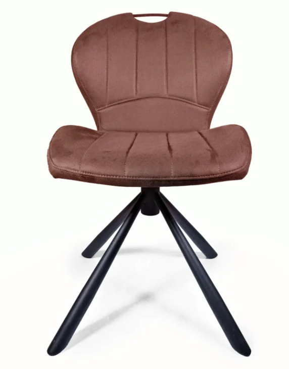 Chaise pivotante LOUNA ergonomique confortable cognac 