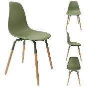 Chaise scandinave PHENIX vert