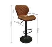 Tabouret MALAGA cognac