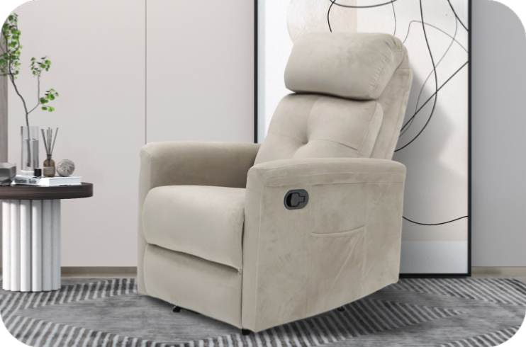 Fauteuil RELAX HANIA taupe