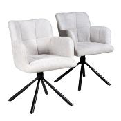 CHAISE PIVOTANTE DOLCE TISSU BEIGE