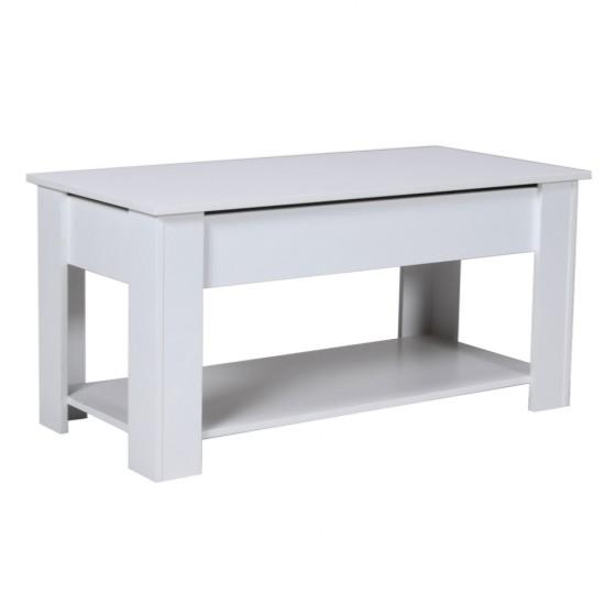 Table basse UTAH 100x50cm / Blanc