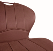 Chaise pivotante LOUNA ergonomique confortable cognac 