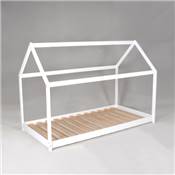 Lit cabane PANDA 90x190 + 1 sommier / Blanc