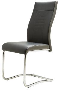 Chaise LUCKY noir et gris