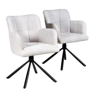CHAISE PIVOTANTE DOLCE TISSU BEIGE