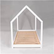 Lit cabane PANDA 90x190 + 1 sommier / Blanc