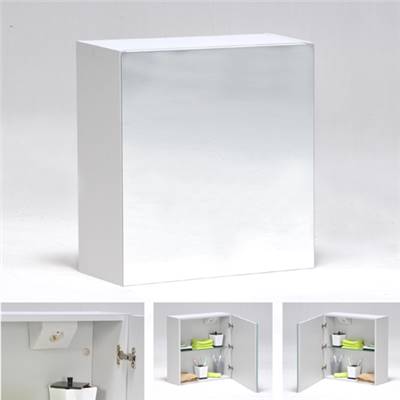 Armoirette AVENTIS 1 porte miroir / Blanc