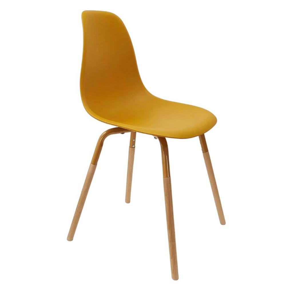 Chaise scandinave PHENIX moutarde