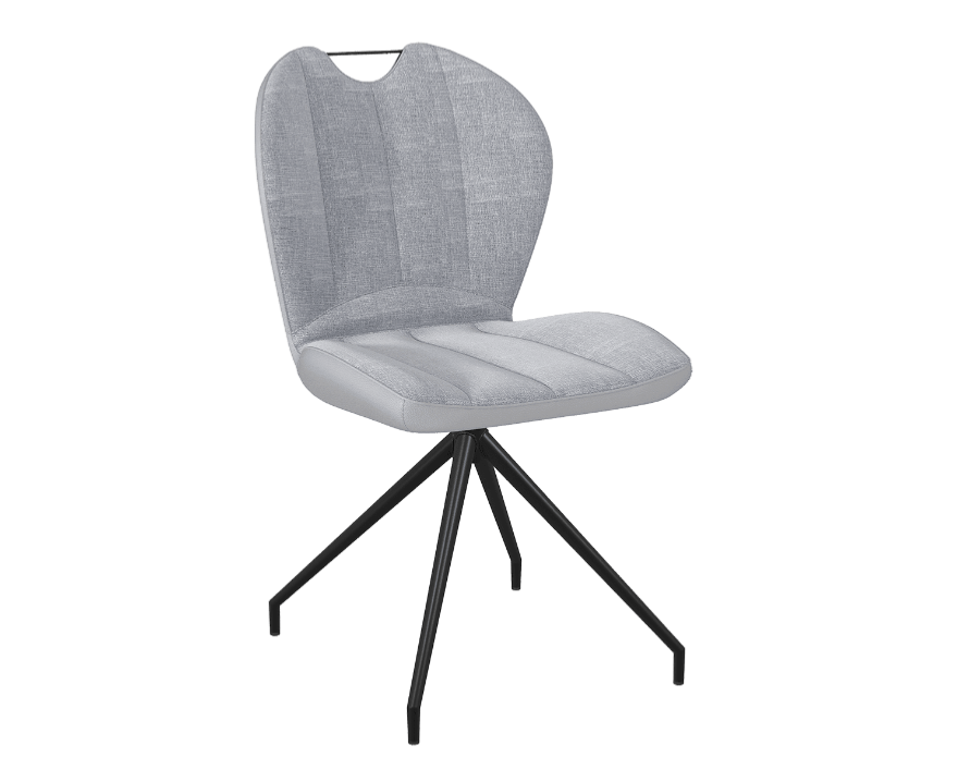 Chaise NEW YORK pivotante 90° gris