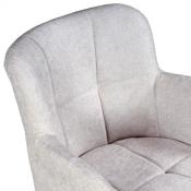 CHAISE PIVOTANTE DOLCE TISSU BEIGE