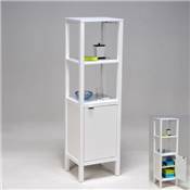 Meuble de rangement TRIBU 1 porte - 3 tablettes / Blanc