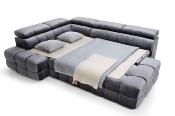 Canape d'angle convertible matelasse avec coffre BUFFALO 