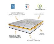 Matelas RUGBY a ressorts 140x190 soutien ferme