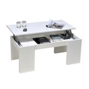 Table basse NEWTON 100x50cm / Blanc