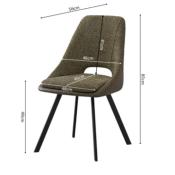 Chaise FILA revêtement boucle vert