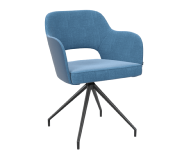 Chaise CHICAGO Assise Pivotante bleu