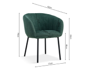 Chaise GIRALDA vert