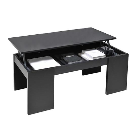 Table basse NEWTON 100x50cm / Noir